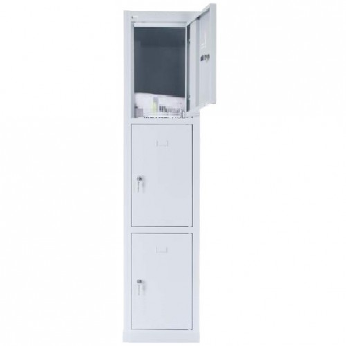 3 - секционный mеталлический шкаф 1800x400x490